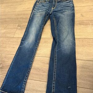 Buckle Black Blue Denim Jeans